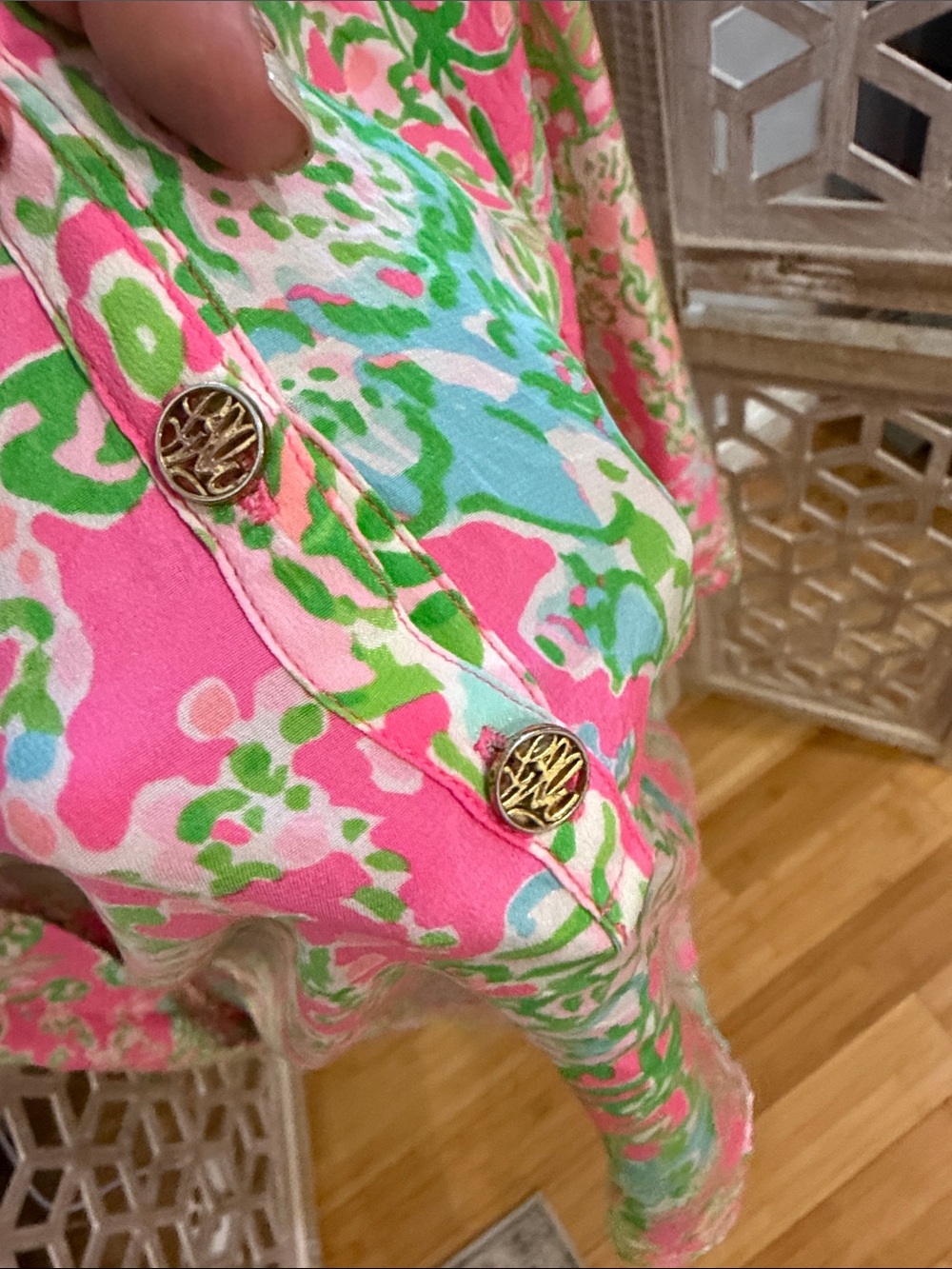 Lilly Pulitzer Southern Charm 100% Silk Elsa Top Size Small RARE - Picture 8 of 13